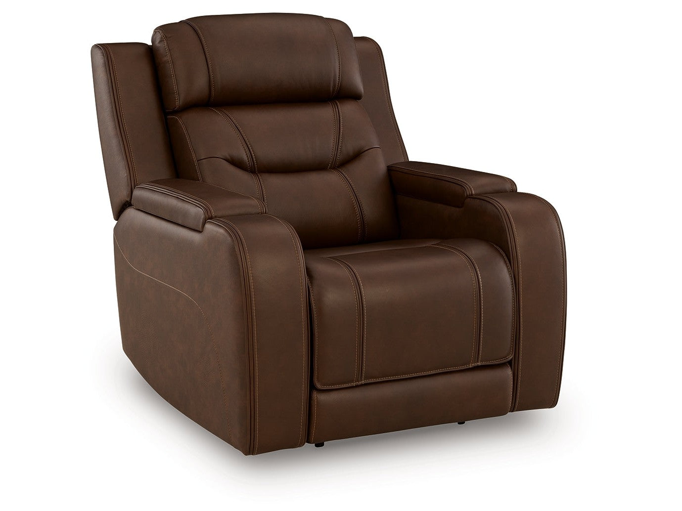 Knightington Brown Power Recliner w/Audio Seating