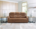 Knightington Caramel PWR REC Sofa w/Audio Seating