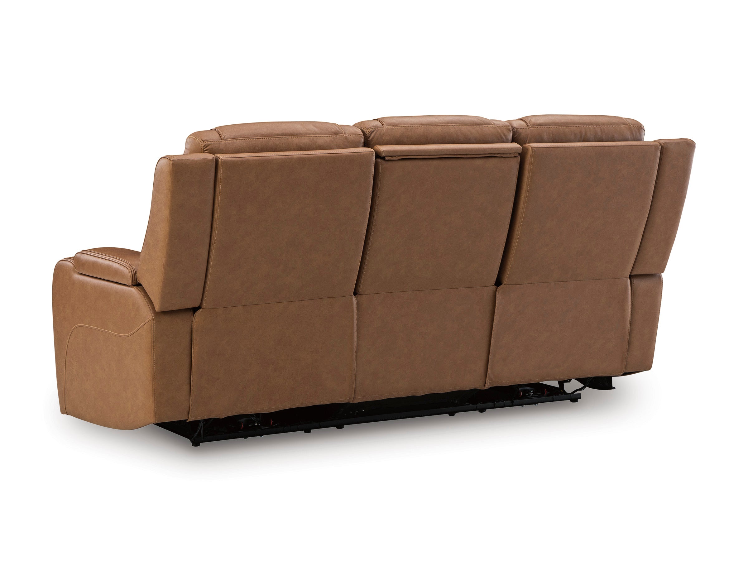 Knightington Caramel PWR REC Sofa w/Audio Seating