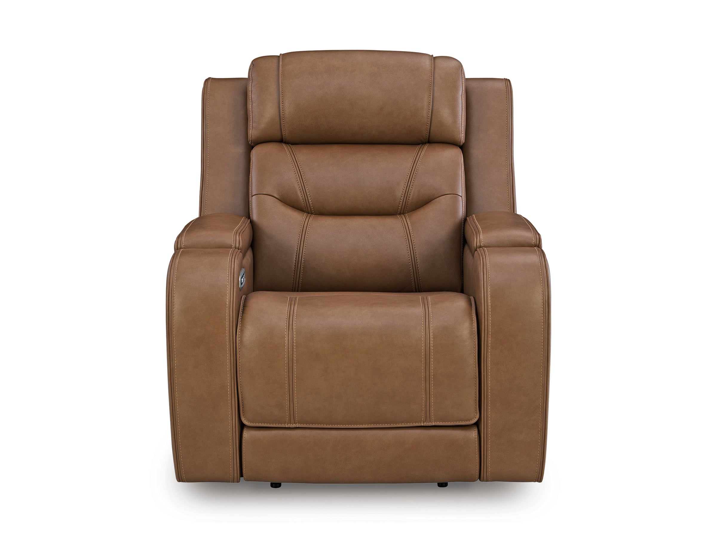 Knightington Caramel Power Recliner w/Audio Seating