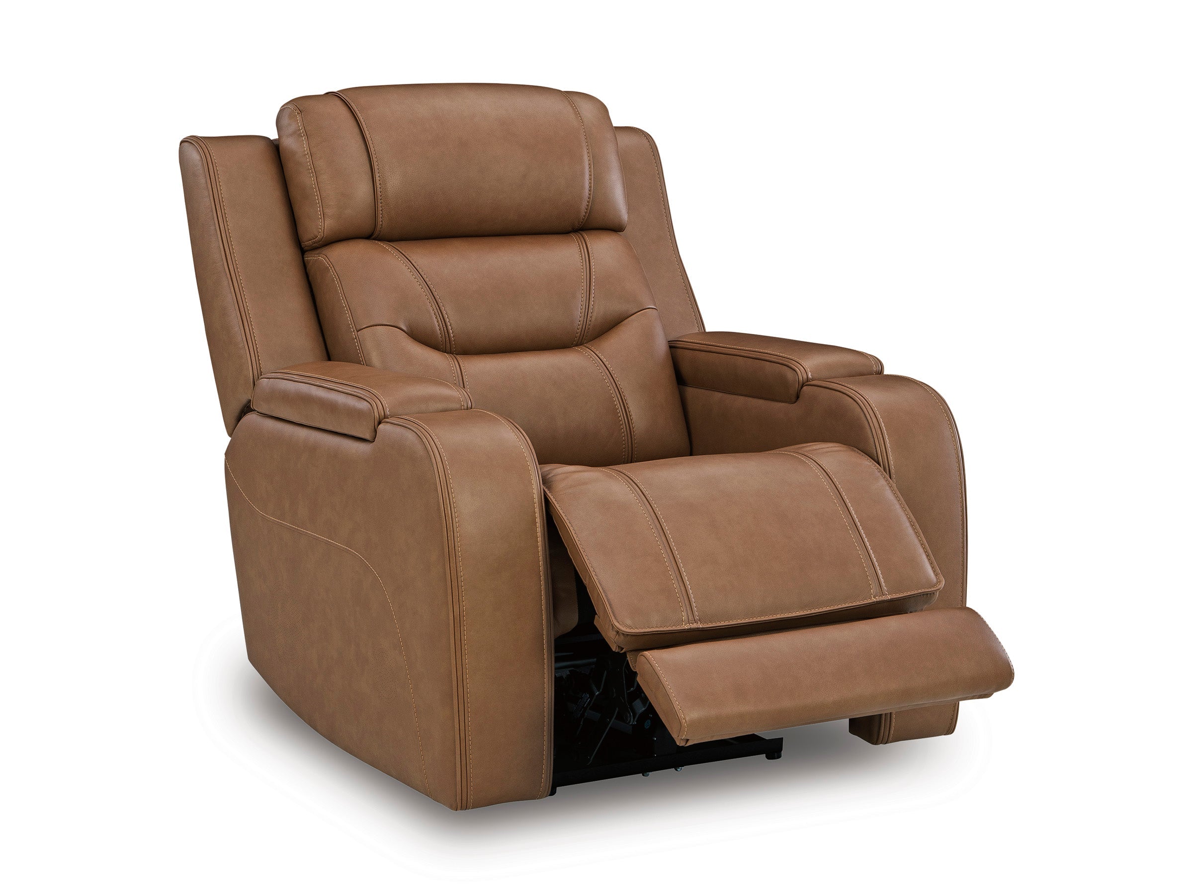 Knightington Caramel Power Recliner w/Audio Seating