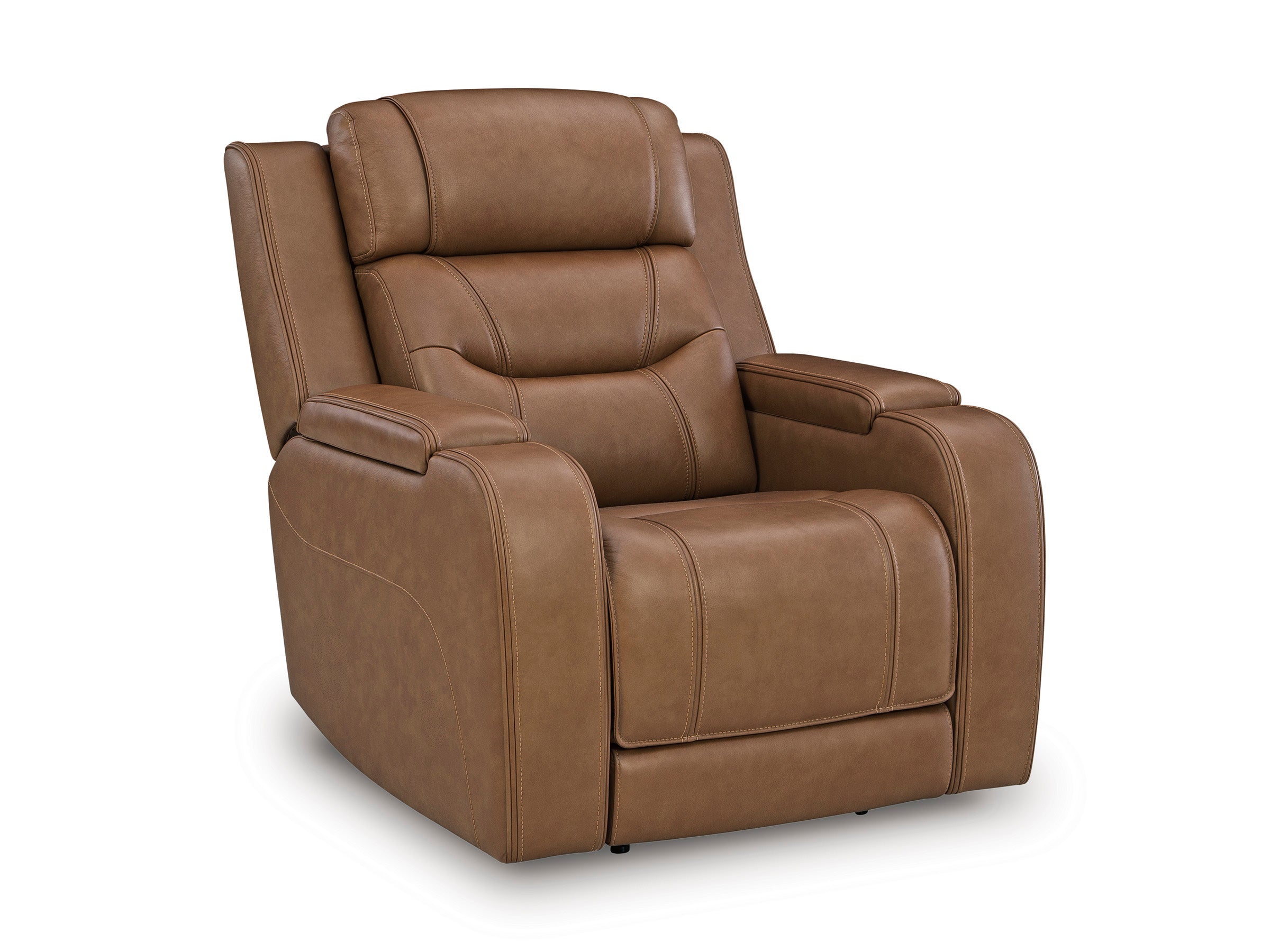 Knightington Caramel Power Recliner w/Audio Seating