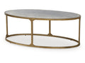 Korajane Antique Gold Oval Cocktail Table