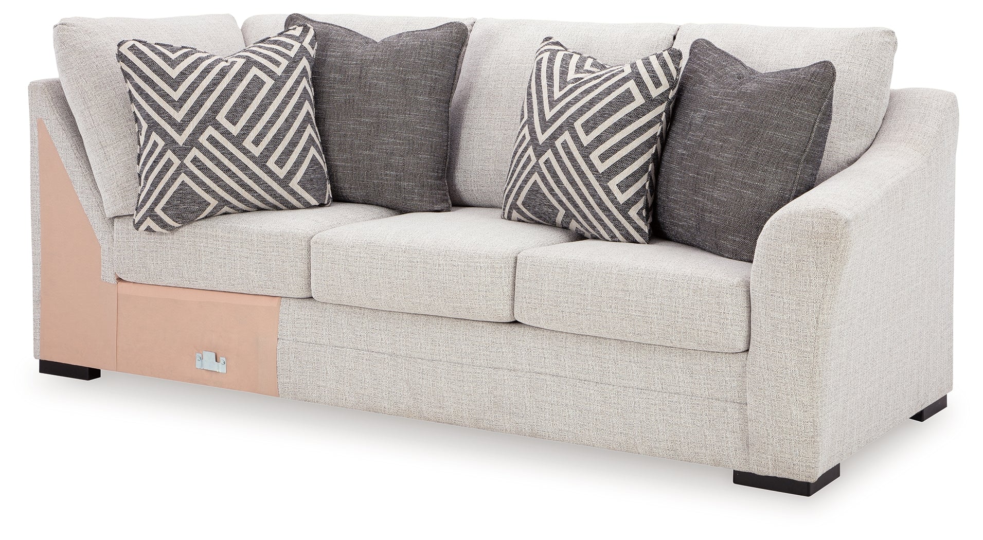 Koralynn Stone 3-Piece LAF Chaise Sectional
