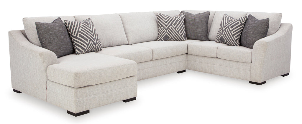 Koralynn Stone 3-Piece LAF Chaise Sectional