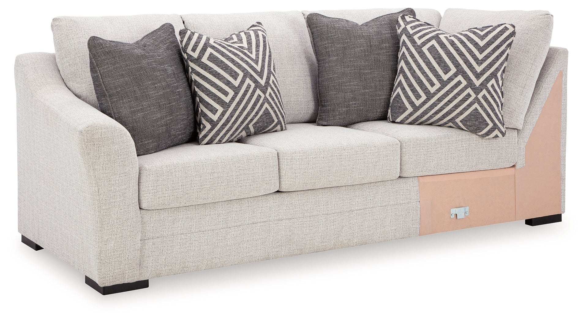Koralynn Stone 3-Piece RAF Chaise Sectional