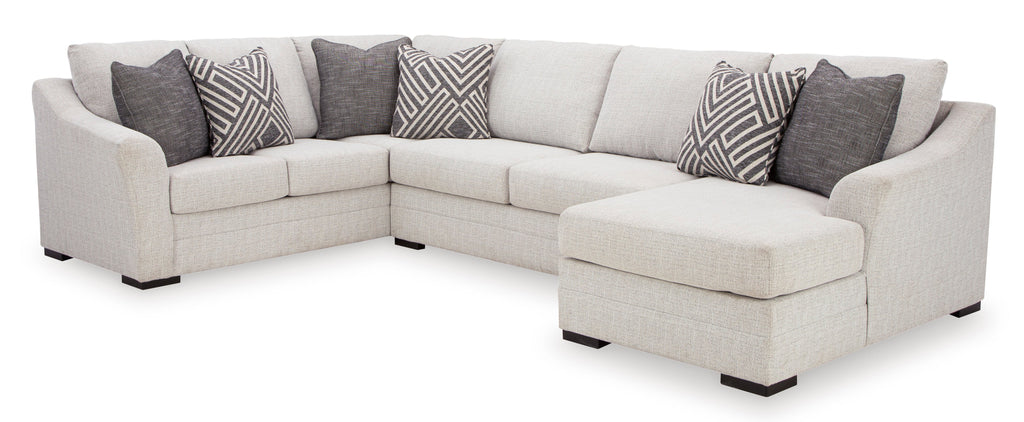 Koralynn Stone 3-Piece RAF Chaise Sectional