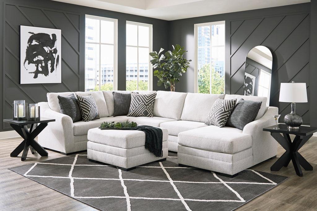 Koralynn Stone 3-Piece RAF Chaise Sectional
