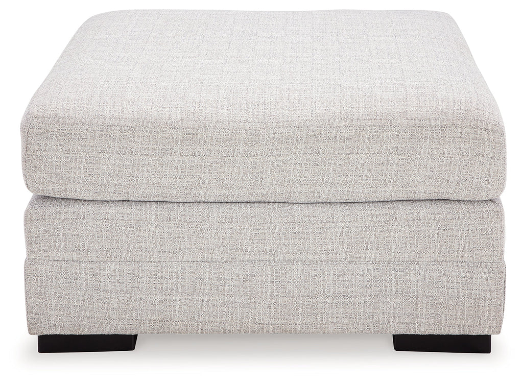 Koralynn Stone 3-Piece Sectional and Oversized Accent Ottoman