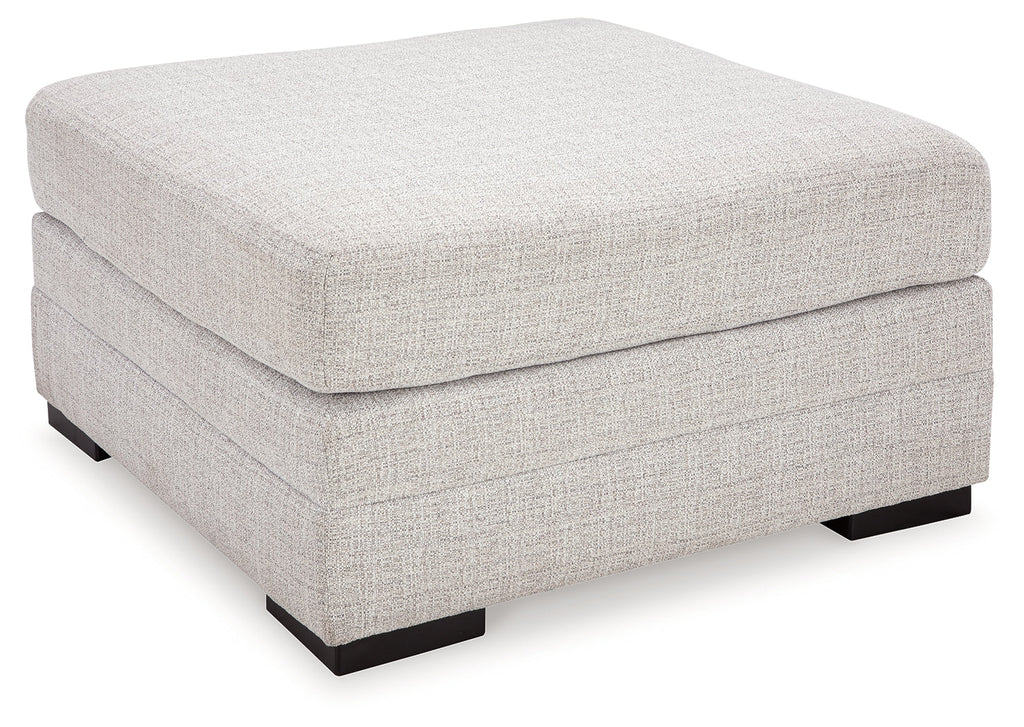 Koralynn Stone 3-Piece Sectional and Oversized Accent Ottoman