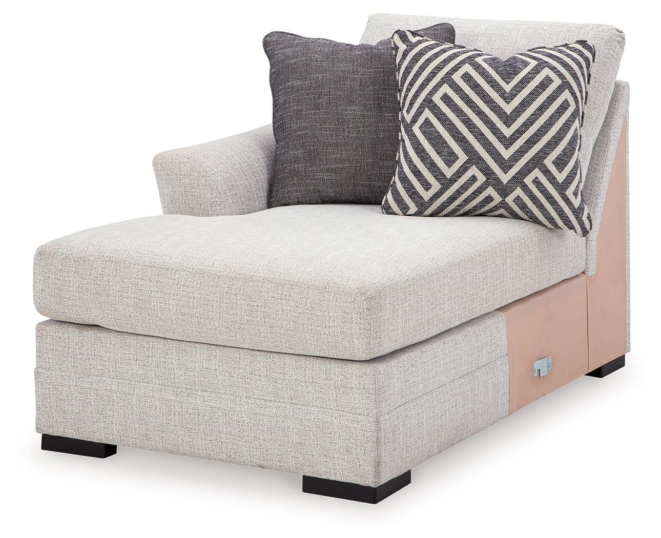 Koralynn Stone 3-Piece Sectional and Oversized Accent Ottoman