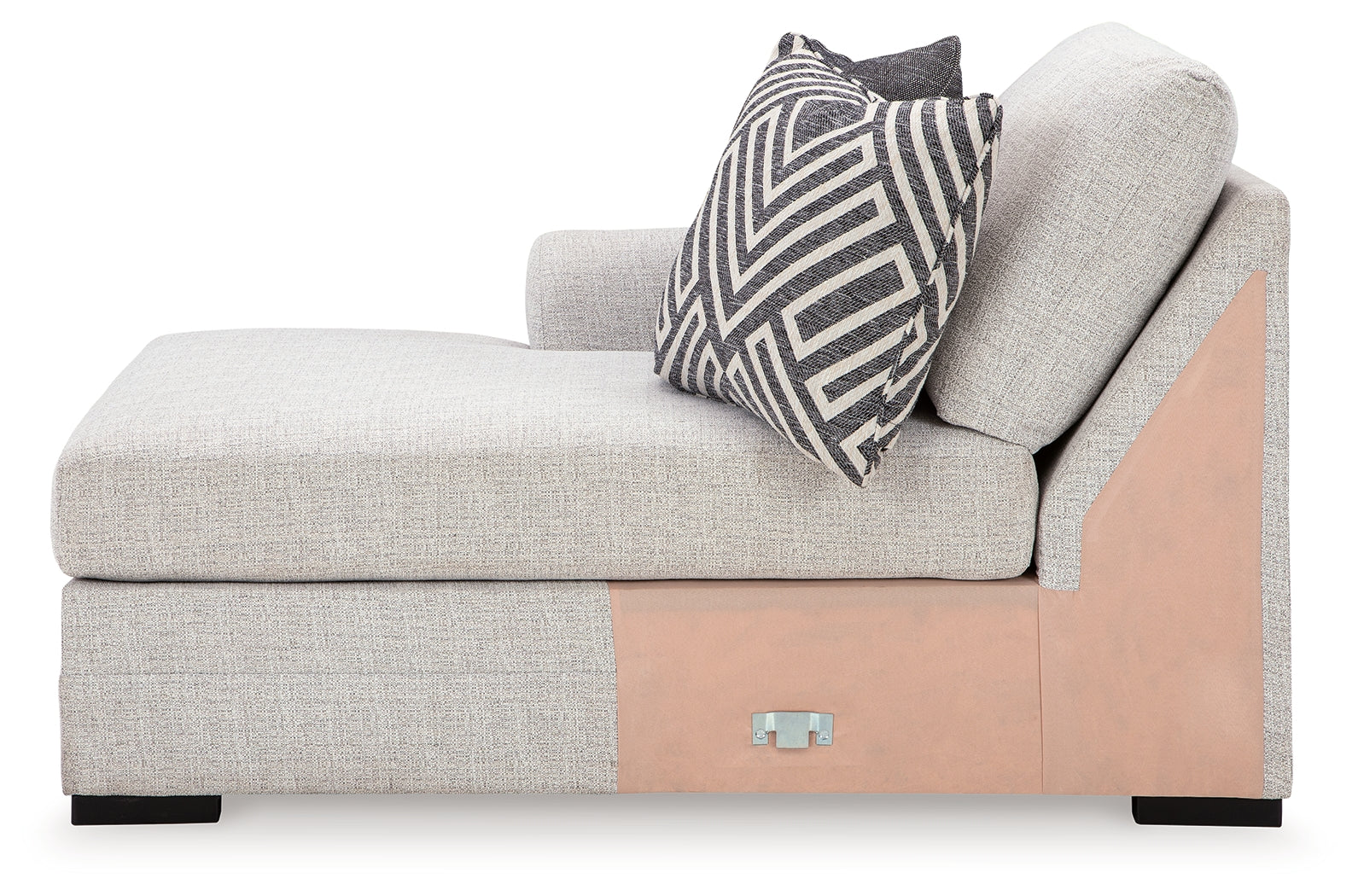 Koralynn Stone 3-Piece Sectional and Oversized Accent Ottoman