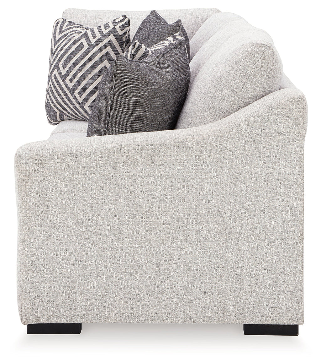 Koralynn Stone 3-Piece Sectional and Oversized Accent Ottoman