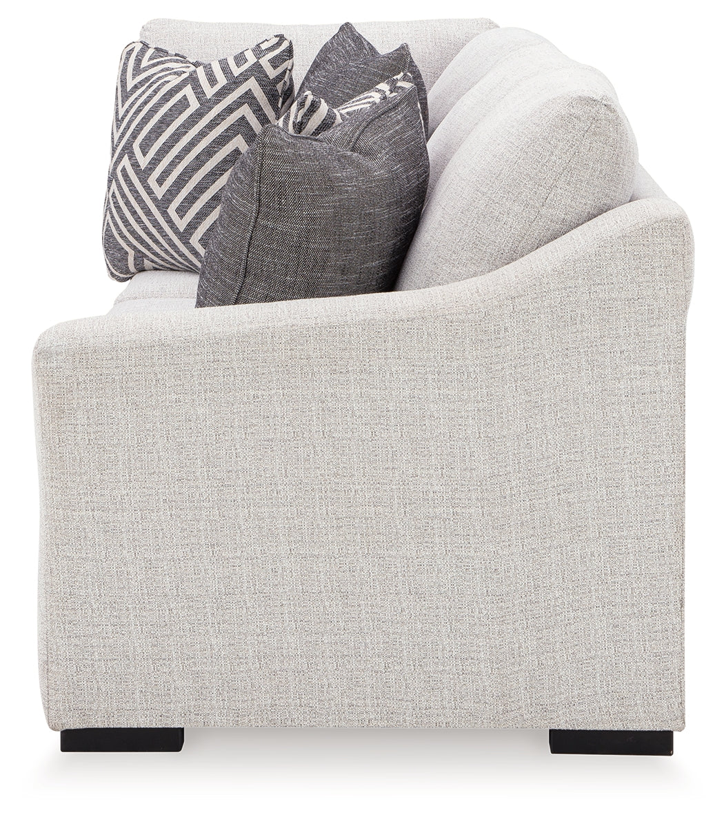 Koralynn Stone 3-Piece Sectional and Oversized Accent Ottoman