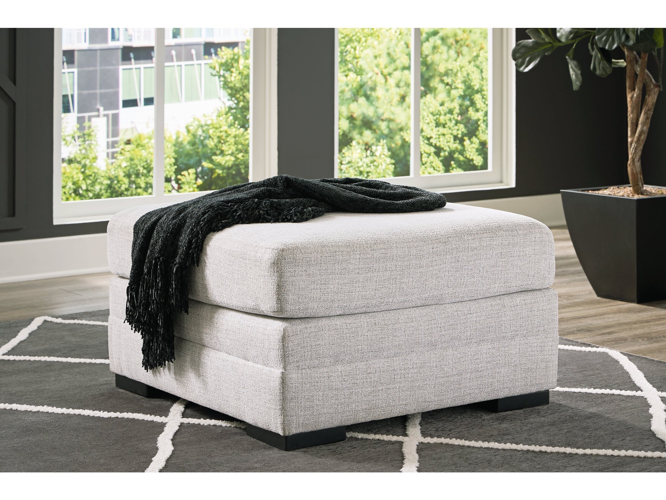 Koralynn Stone Oversized Accent Ottoman