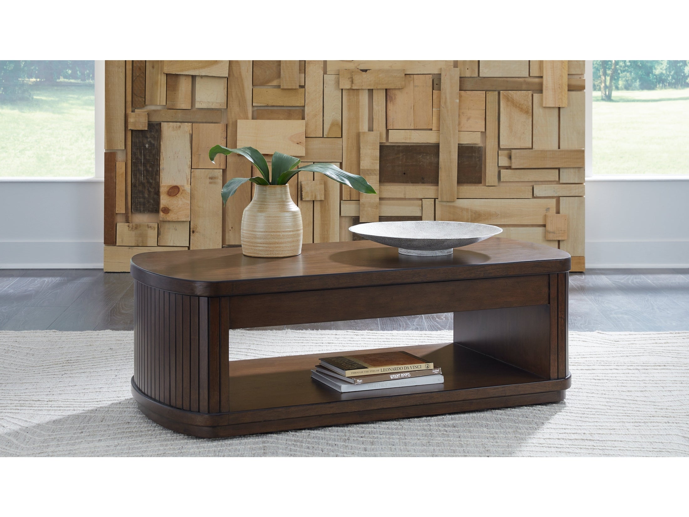Korestone Brown Lift-Top Coffee Table