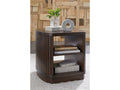 Korestone Brown Square End Table