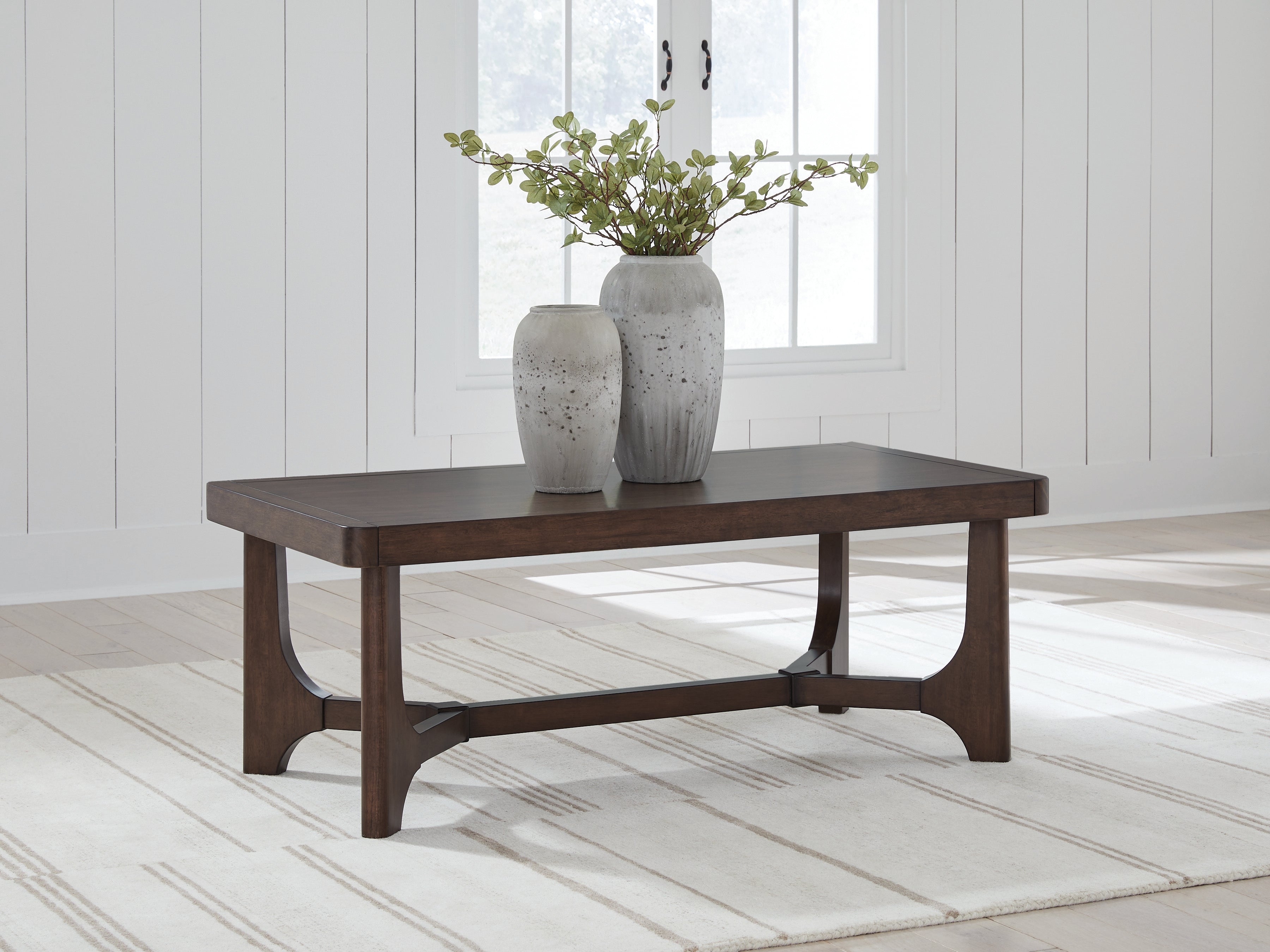 Korestone Dark Brown Rectangular Cocktail Table