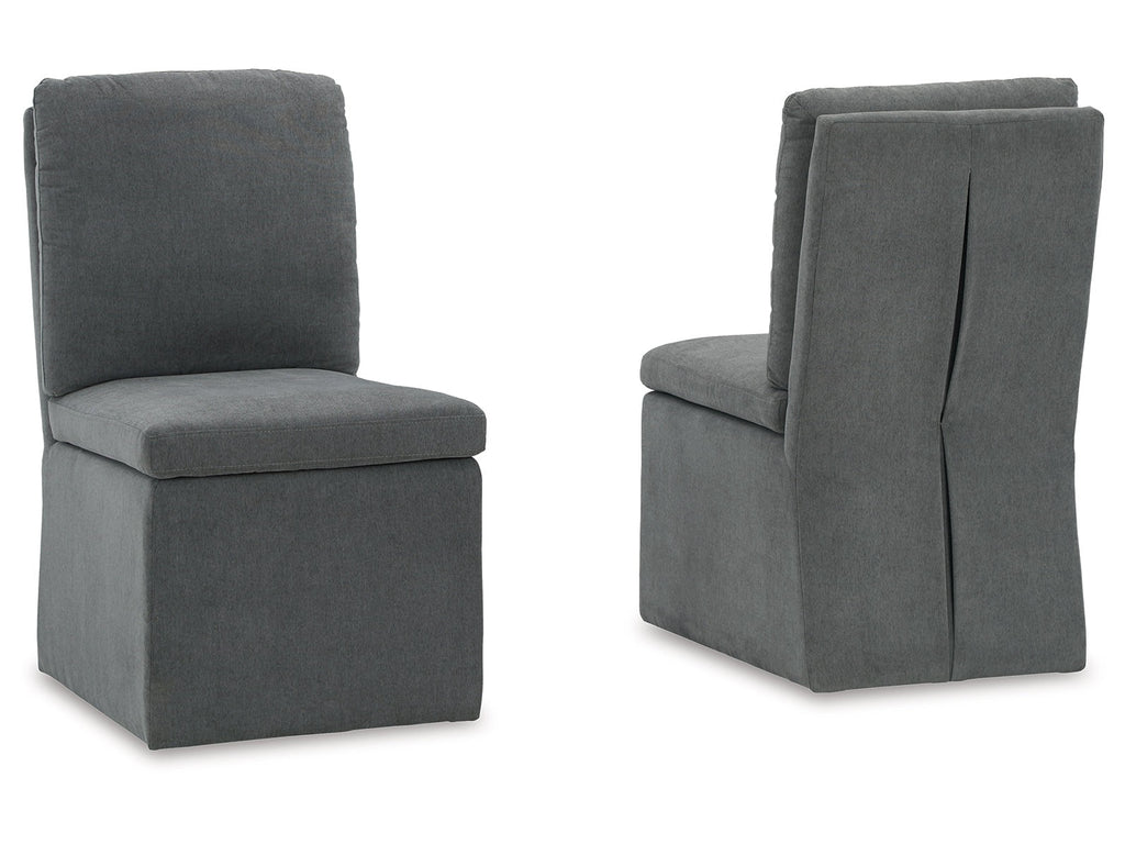 Krystanza Charcoal Dining Chair (Set of 2)