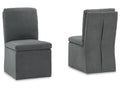 Krystanza Charcoal Dining Chair (Set of 2)