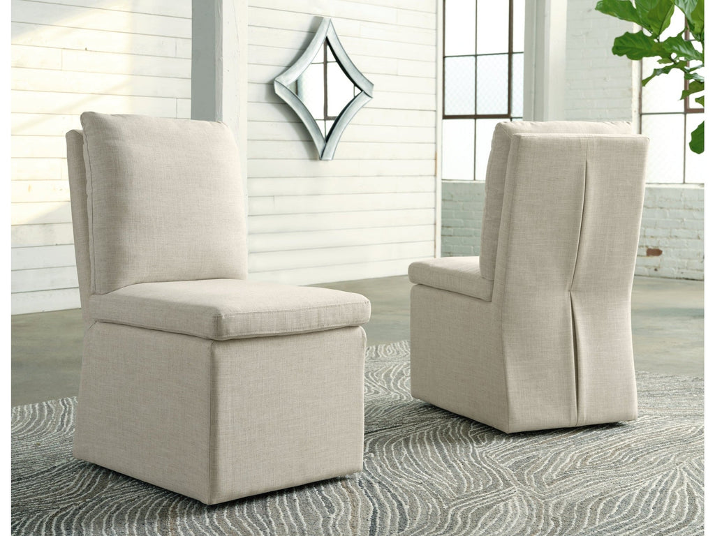 Krystanza Oatmeal Dining Chair (Set of 2)