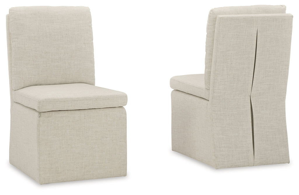 Krystanza Oatmeal Dining Chair (Set of 2)