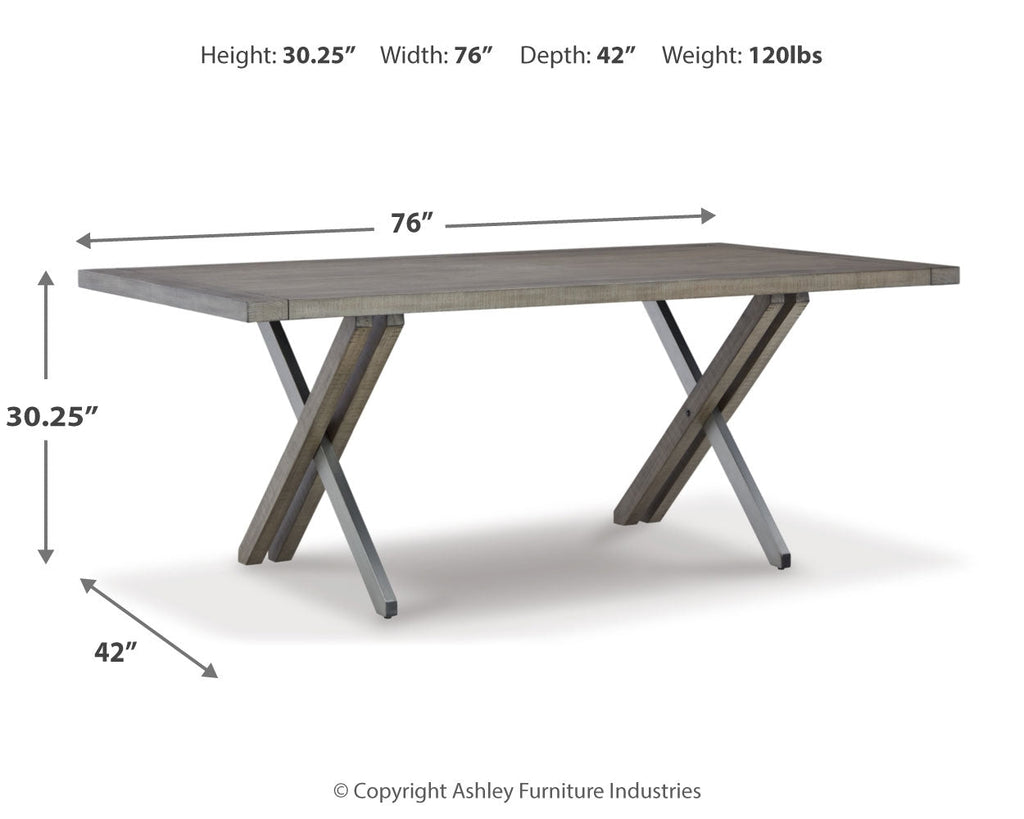 Krystanza Oatmeal Dining Table and 4 Chairs