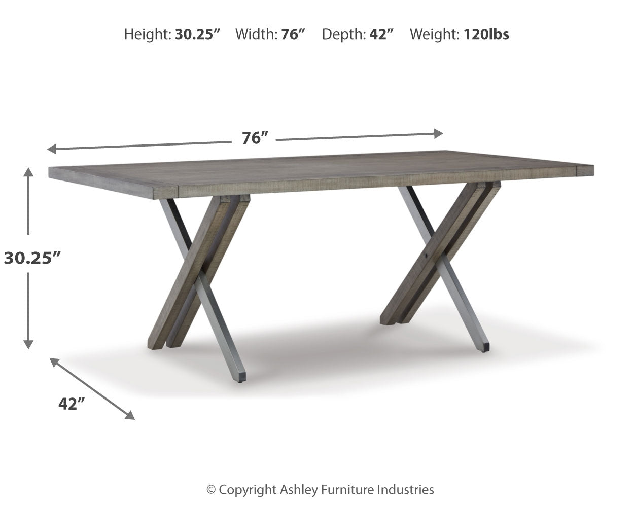 Krystanza Oatmeal Dining Table and 4 Chairs