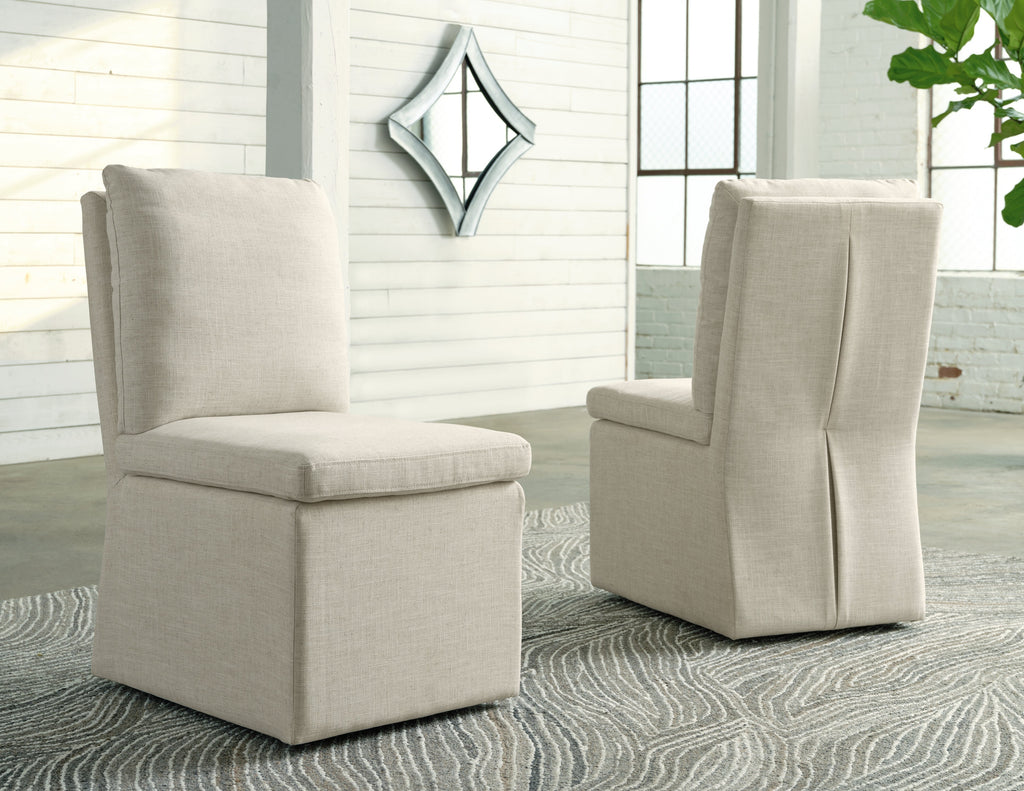 Krystanza Oatmeal Dining Table and 4 Chairs