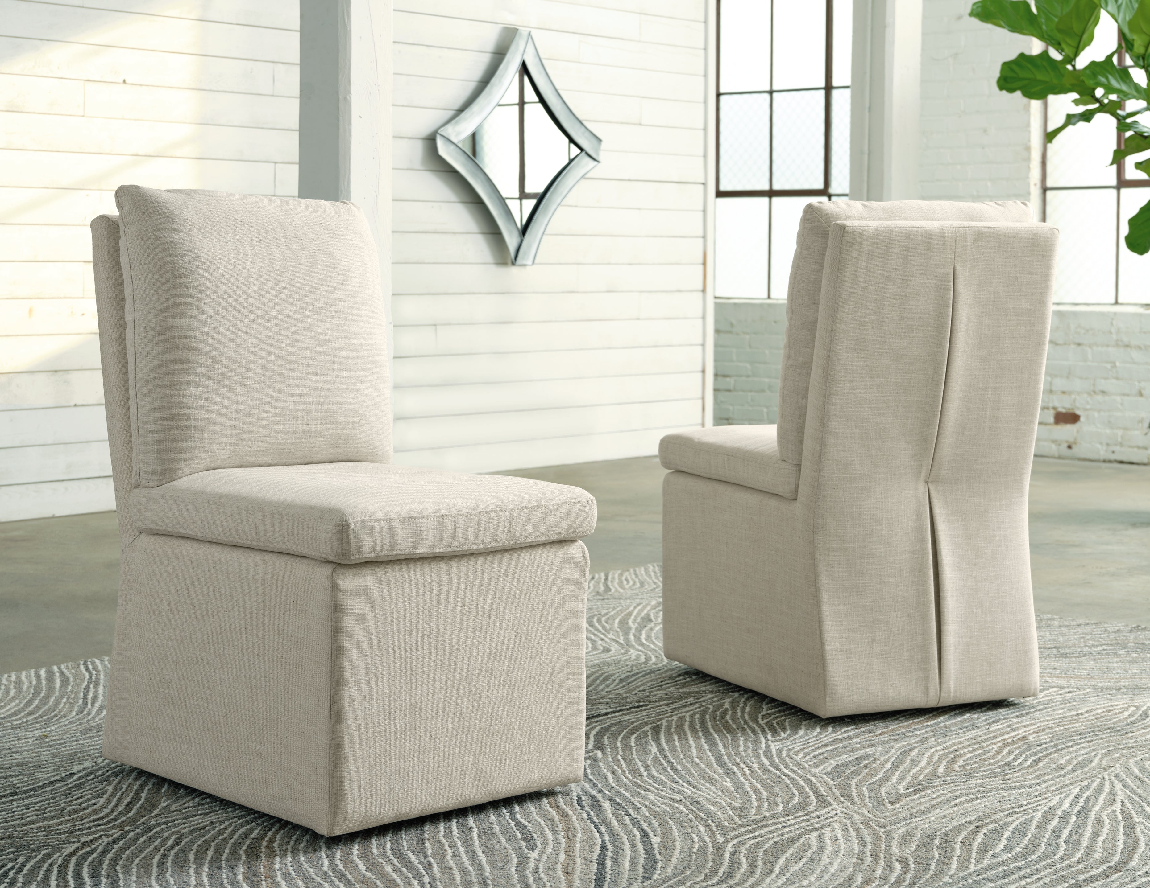 Krystanza Oatmeal Dining Table and 4 Chairs