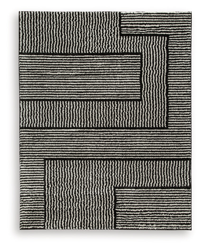 Kurtmen Black/Ivory Large Rug