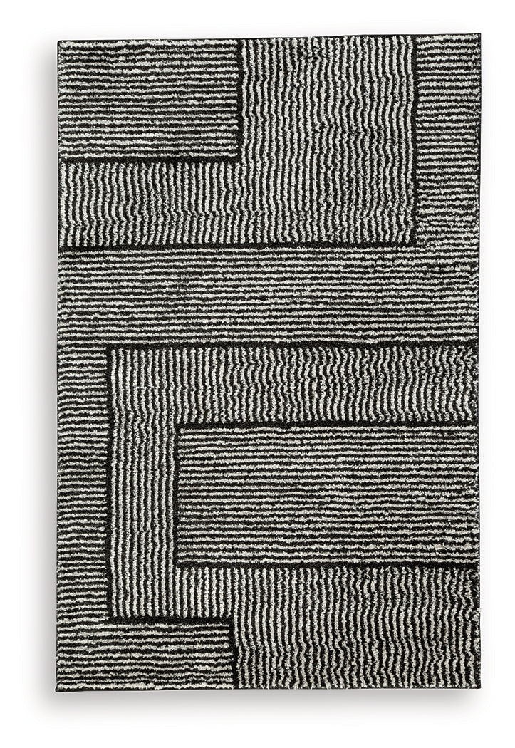 Kurtmen Black/Ivory Medium Rug