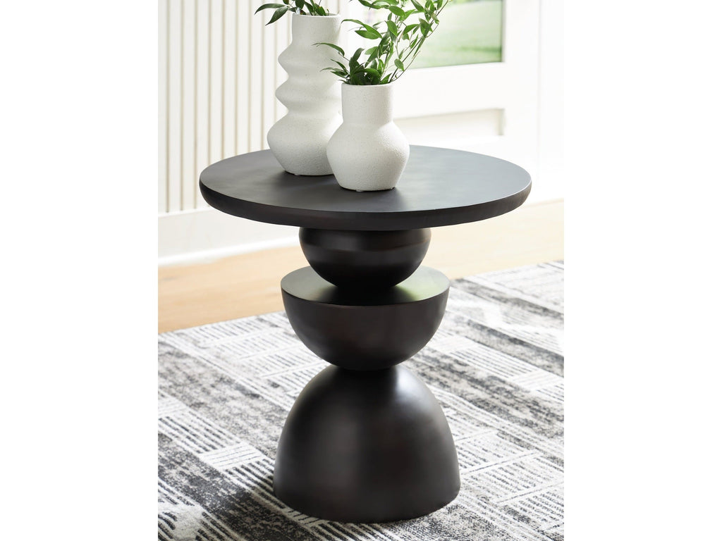 Kurtson Bronze Finish Accent Table