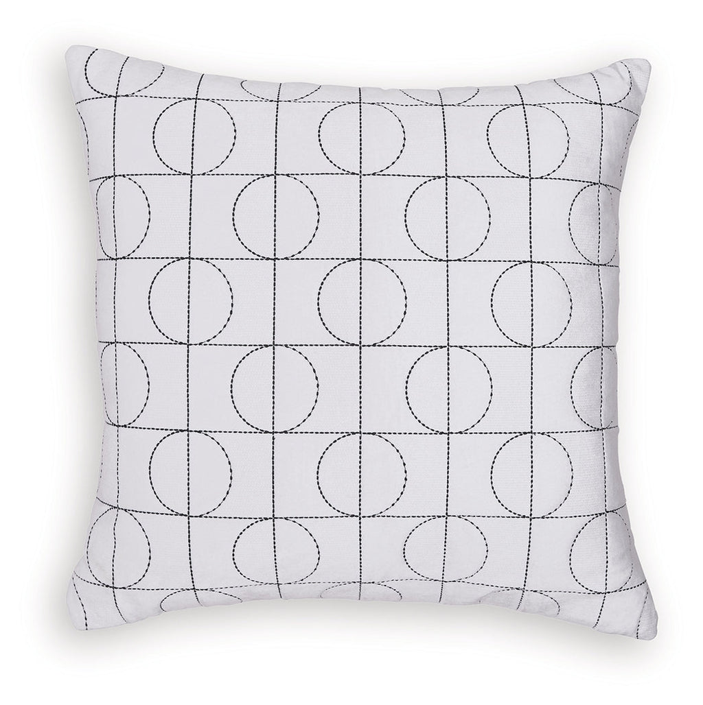 Kydner White/Black Pillow (4/CS)