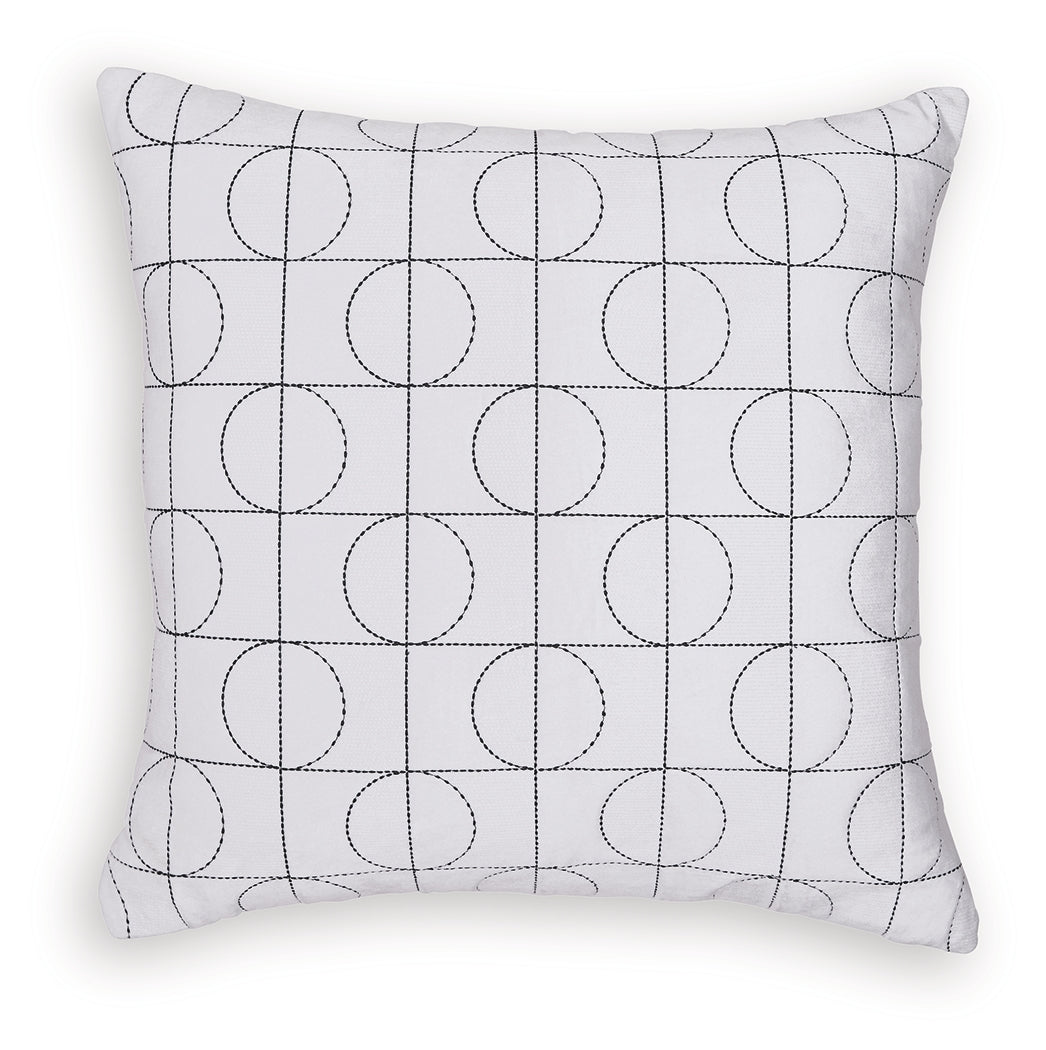 Kydner White/Black Pillow (4/CS)