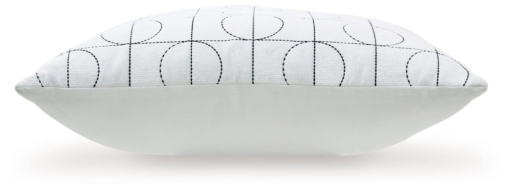 Kydner White/Black Pillow (4/CS)