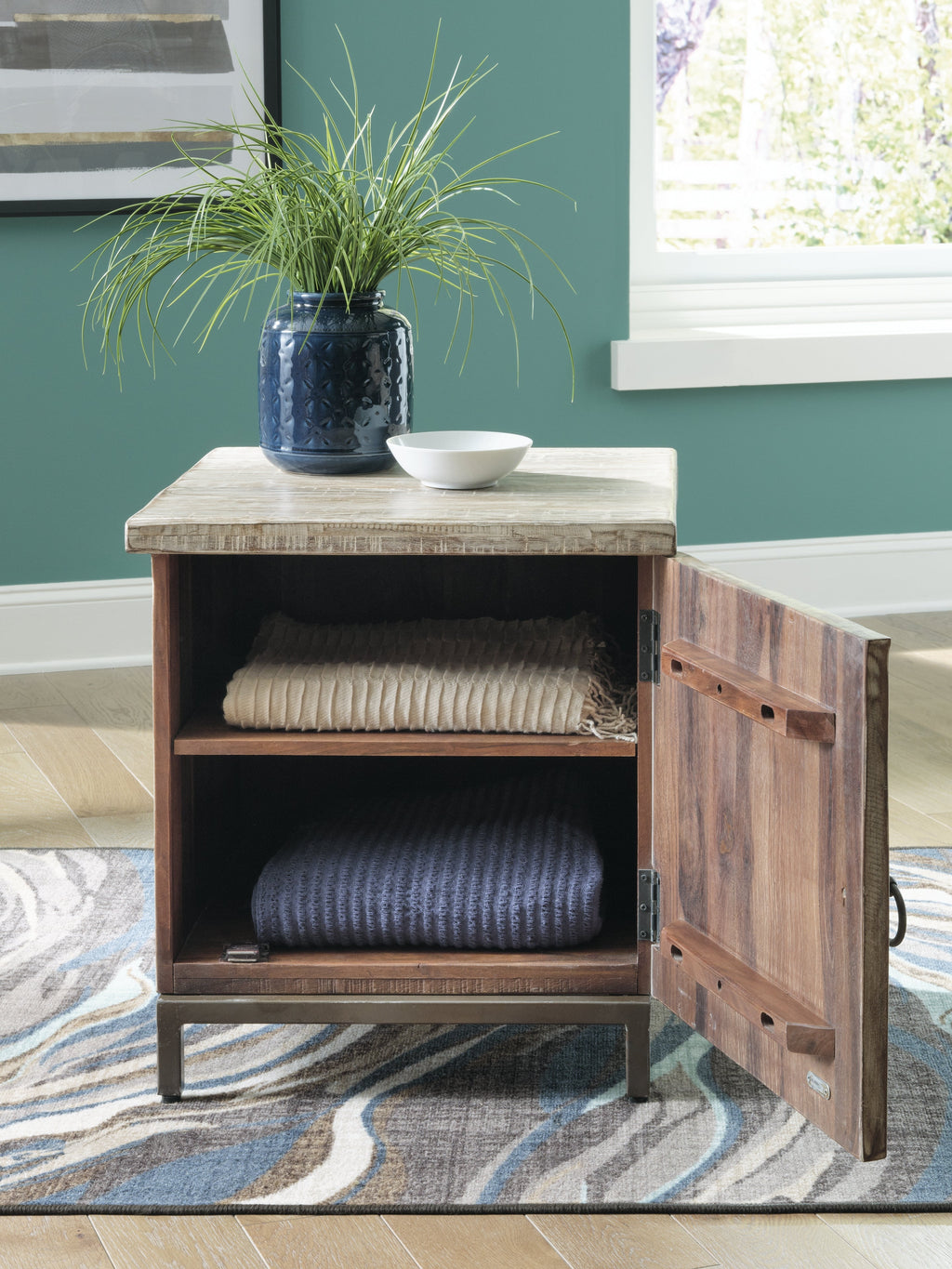 Laddford Whitewash Accent Cabinet