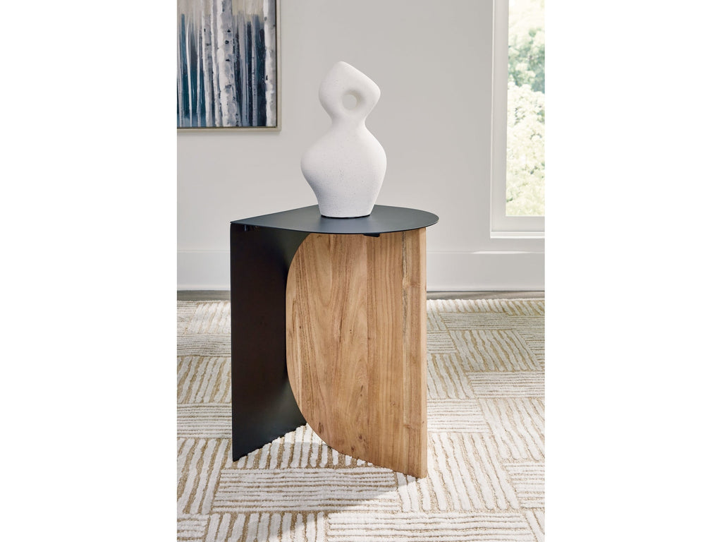 Ladgate Black/Natural Accent Table