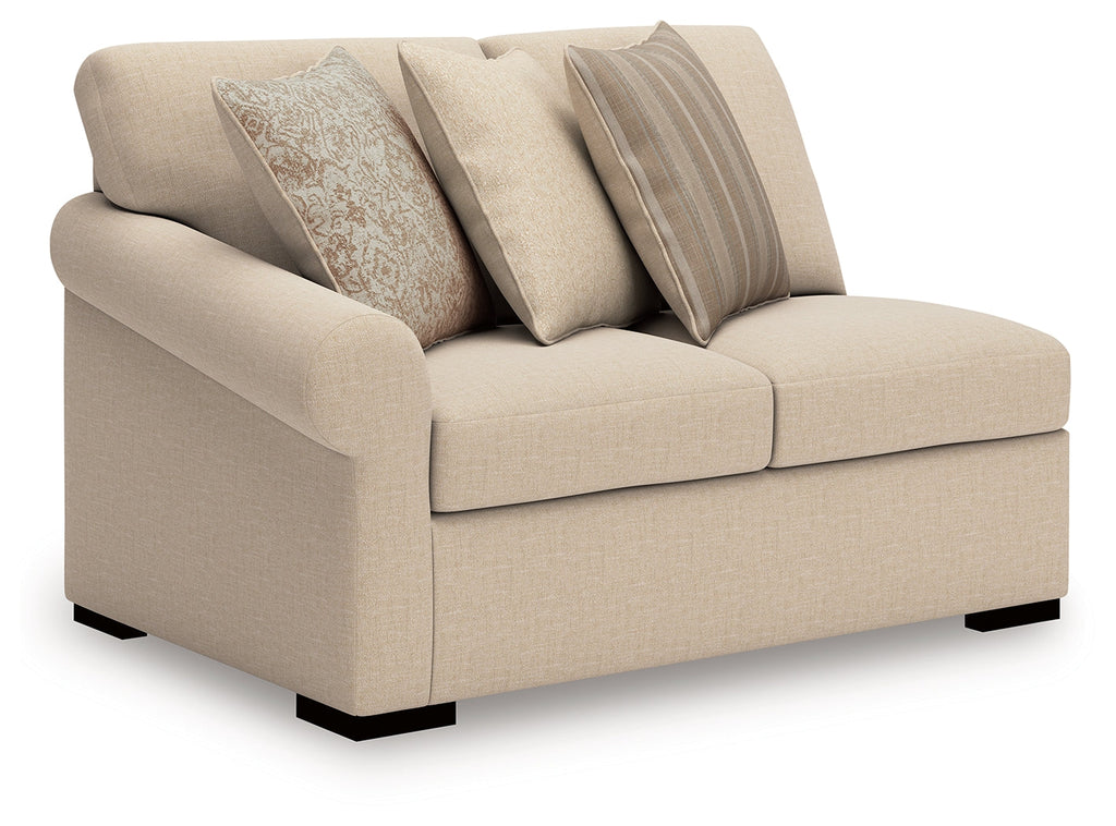 LadyMae Twill 2-Piece Sectional with Chaise