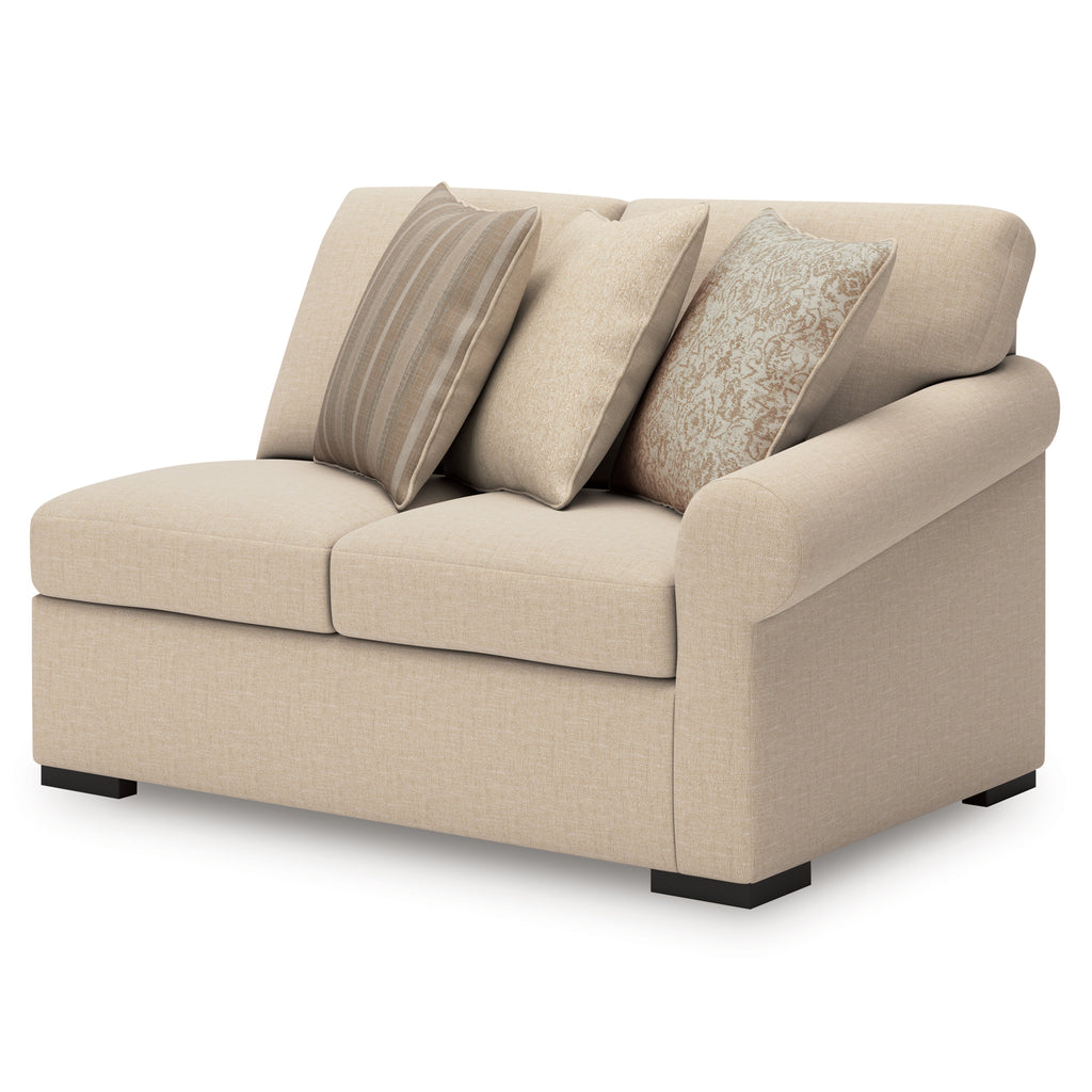 LadyMae Twill 2-Piece Sectional with Chaise