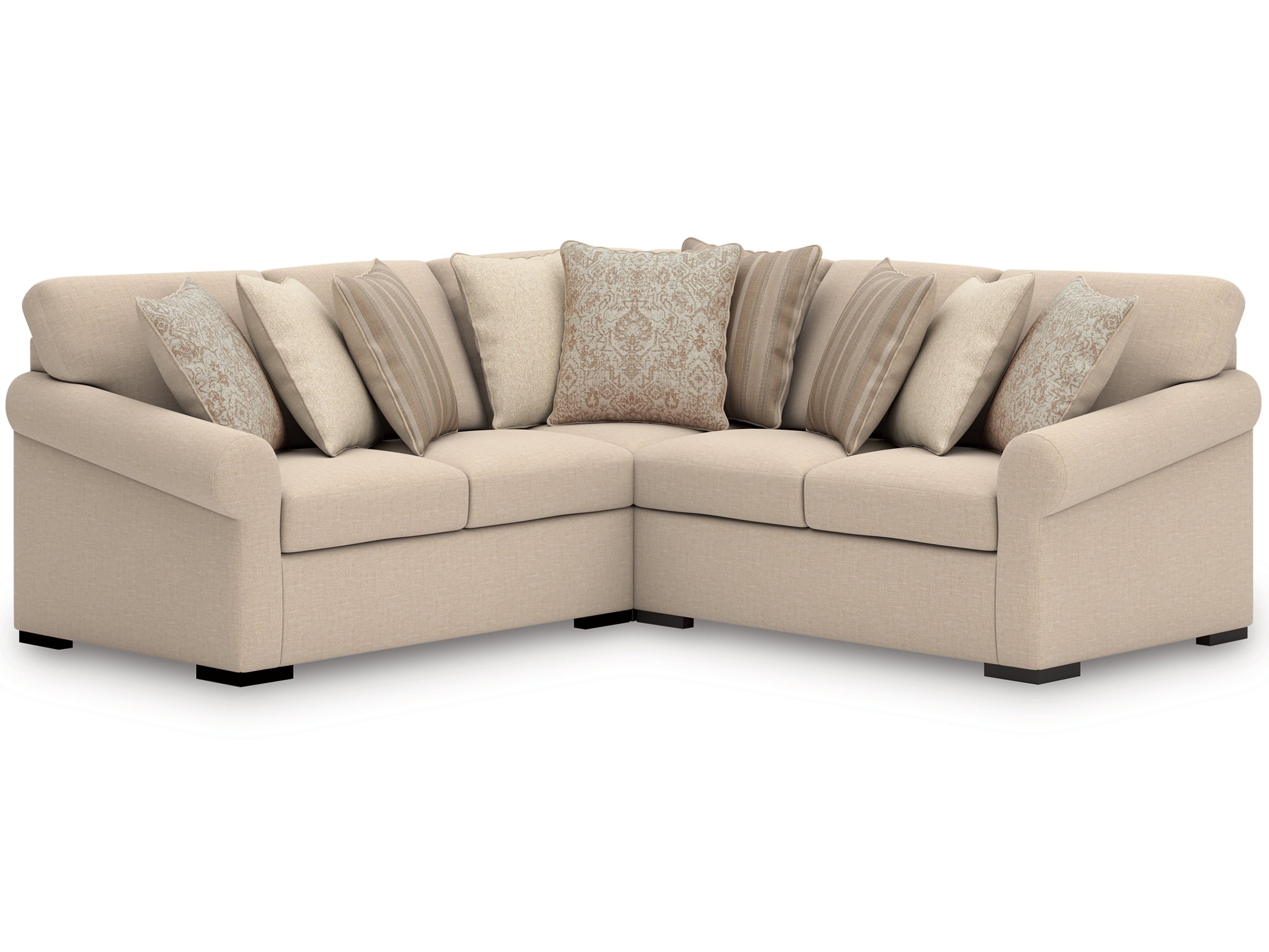 LadyMae Twill 3-Piece Sectional