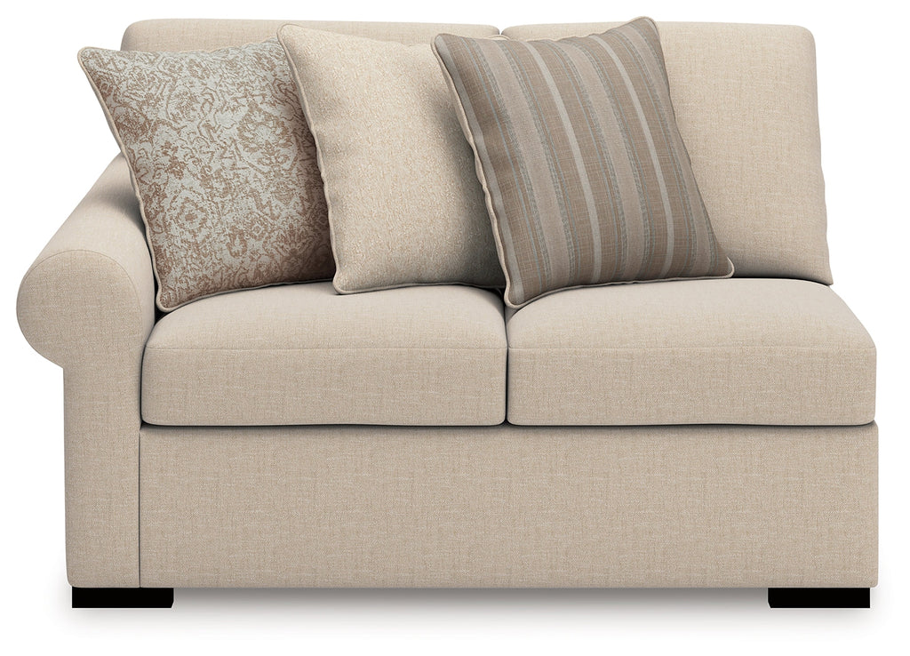 LadyMae Twill 4-Piece Sectional