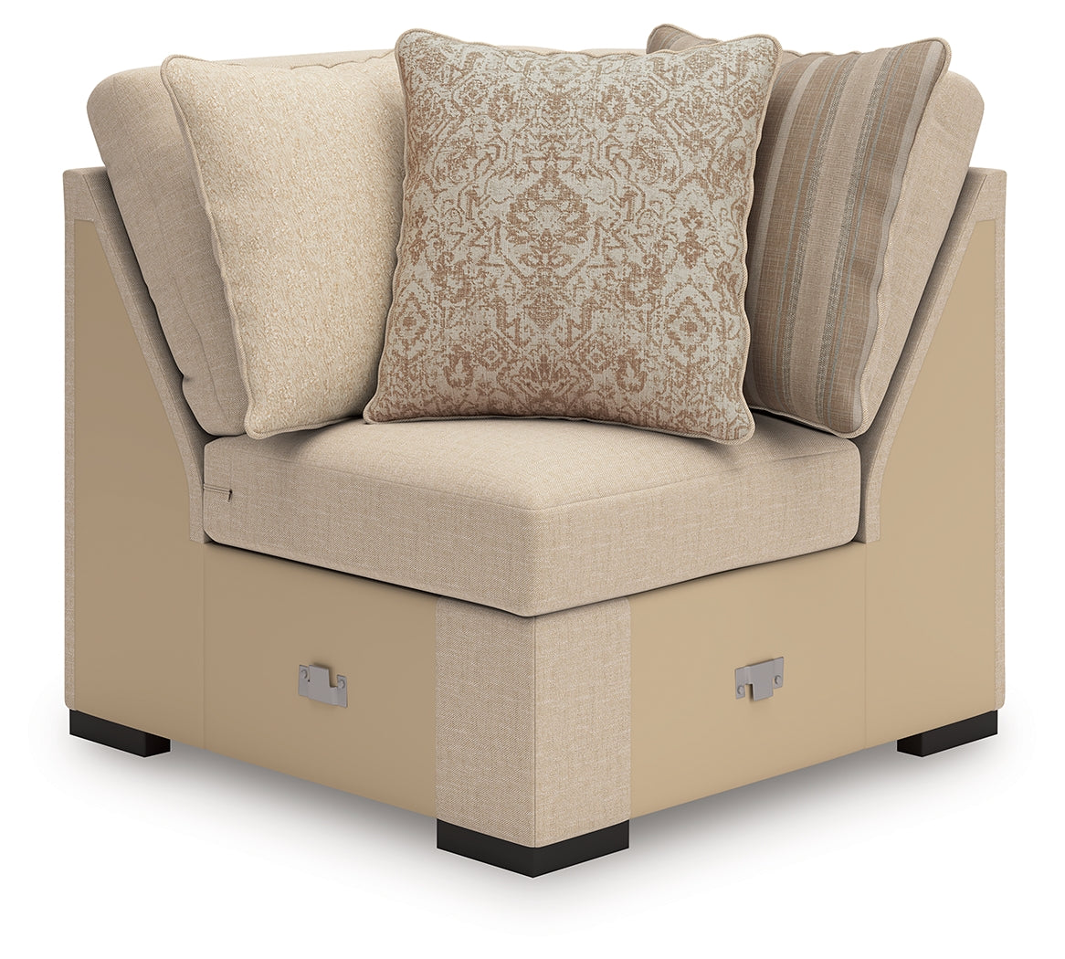 LadyMae Twill 4-Piece Sectional Right Chaise