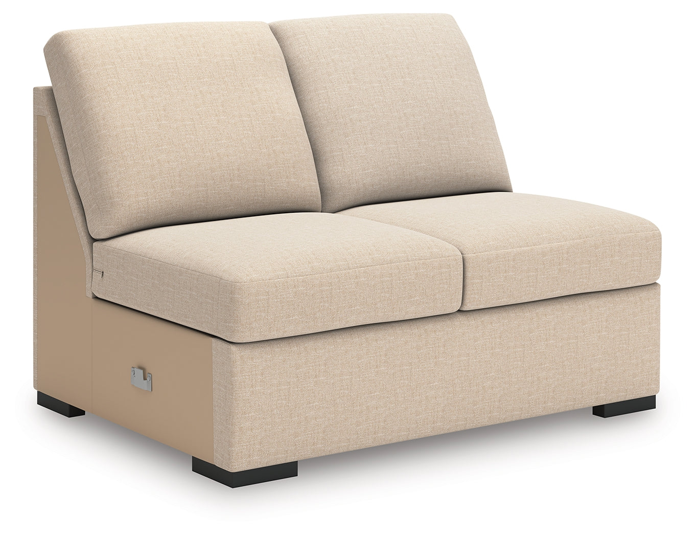 LadyMae Twill 4-Piece Sectional Right Chaise
