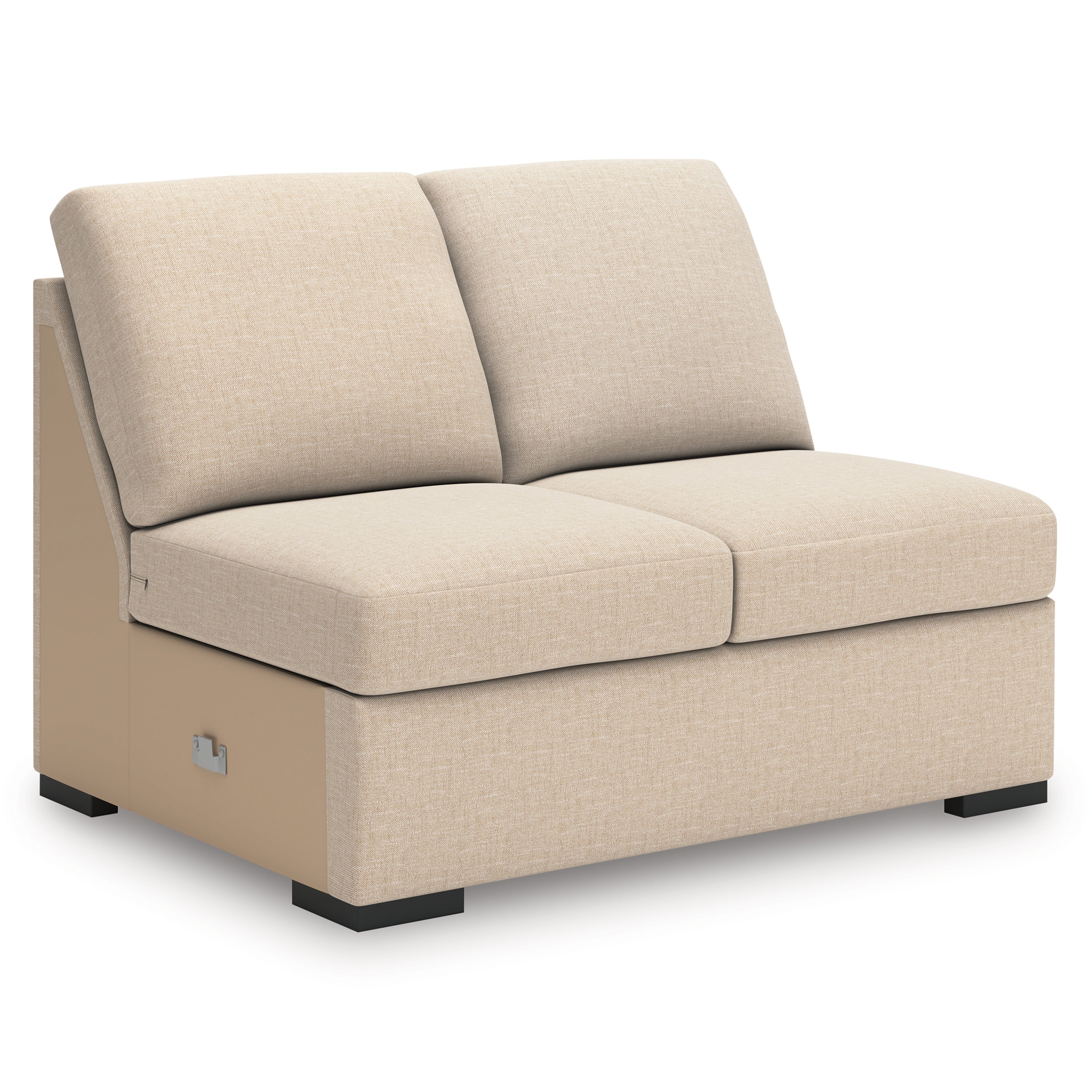 LadyMae Twill 4-Piece Sectional with Left Chaise