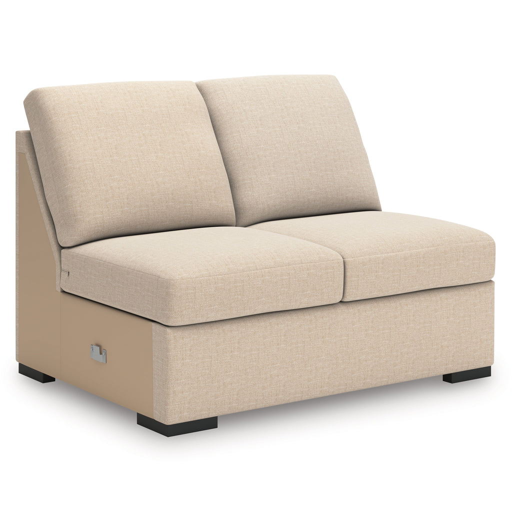 LadyMae Twill 5-Piece Sectional with Left Chaise