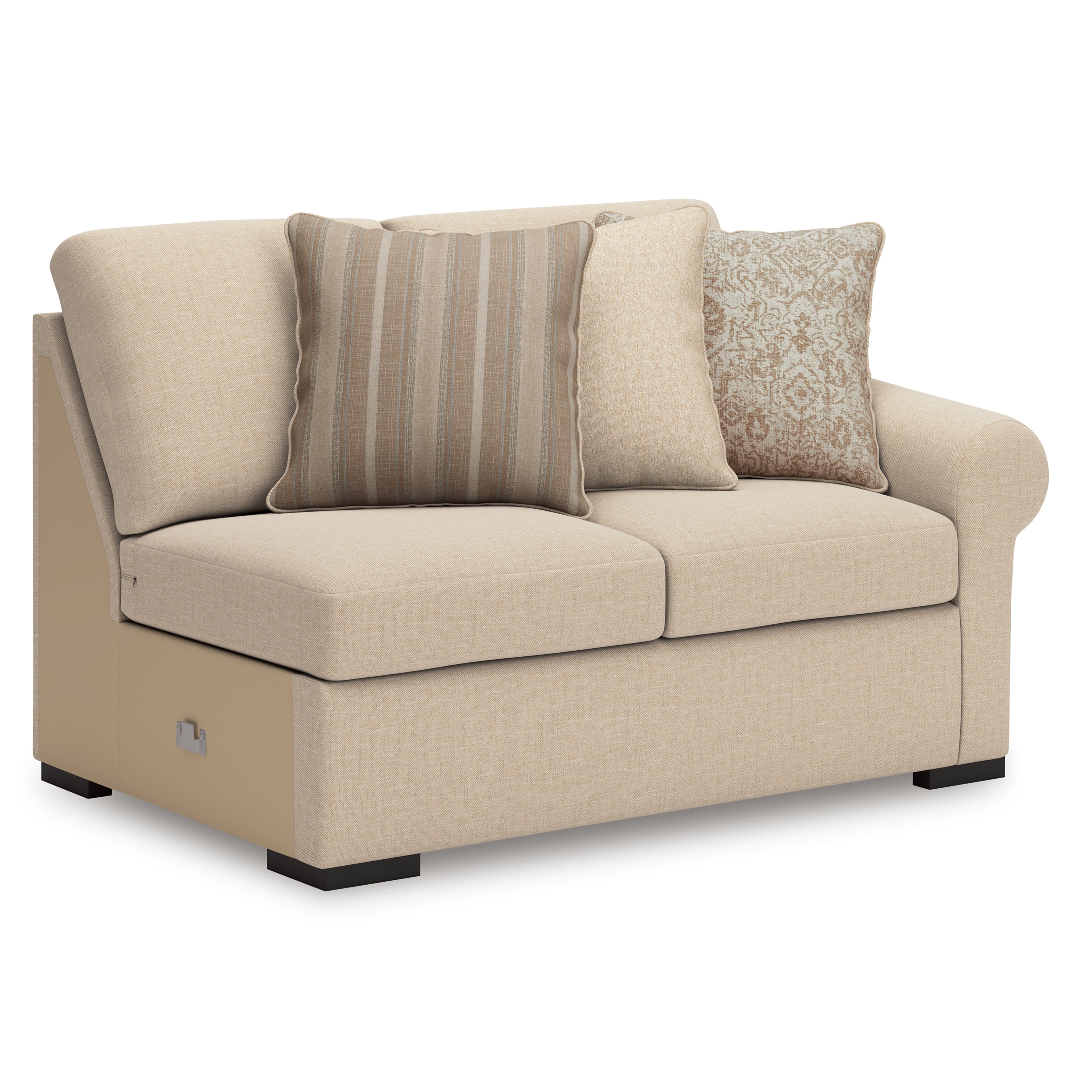 LadyMae Twill 5-Piece Sectional with Left Chaise