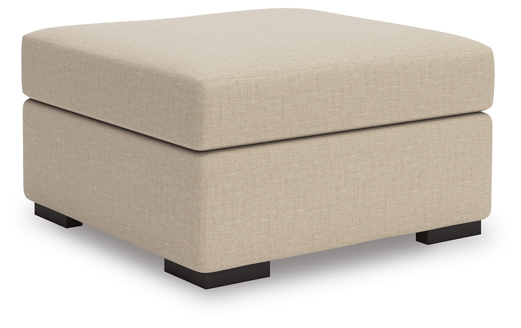 LadyMae Twill Oversized Accent Ottoman