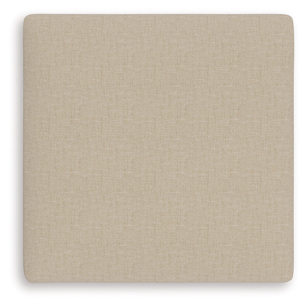 LadyMae Twill Oversized Accent Ottoman