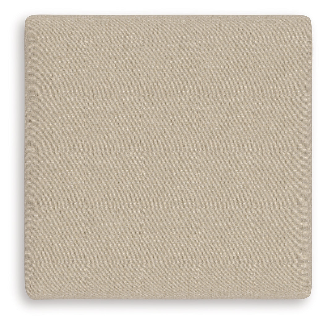 LadyMae Twill Oversized Accent Ottoman
